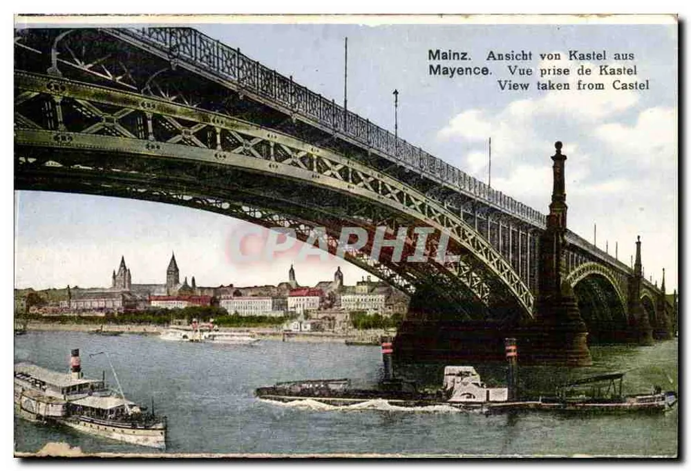 Mainz — Ansicht von Kastel — Verlag C. S. G. (Nr. 4) - Vorderseite