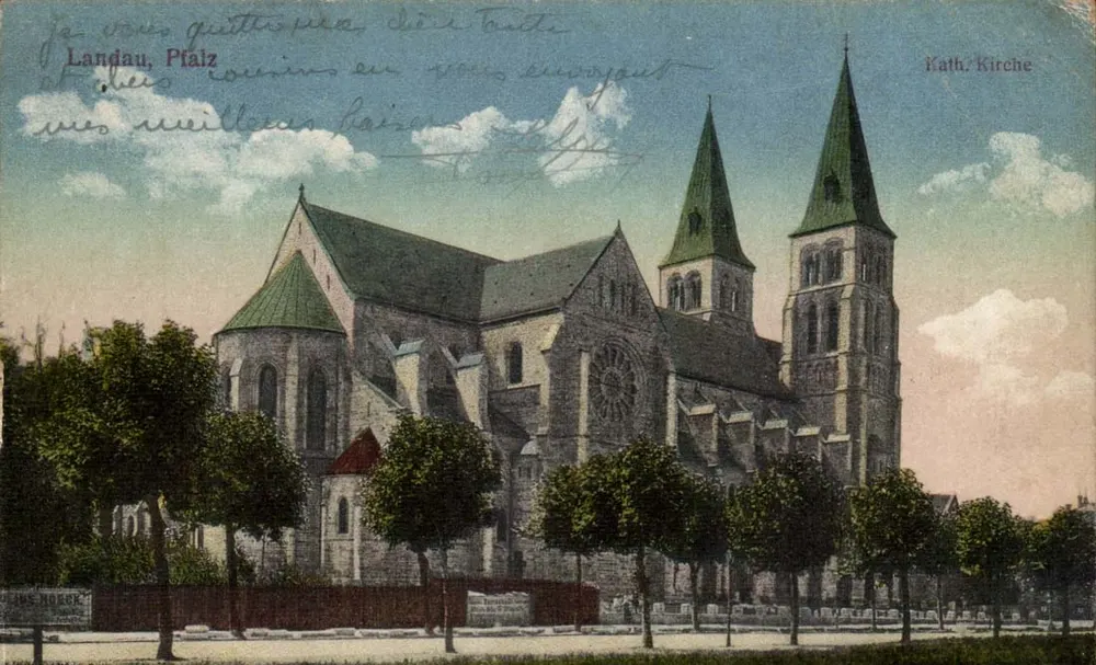 Landau, Pfalz — Kathedrale Saint Étienne — Verleger H. Horck, Seriennummer nicht sichtbar - Vorderseite