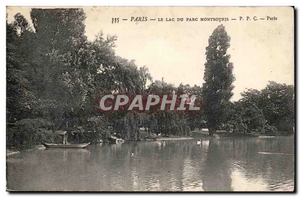 Paris — O lago do parque Montsouris — P. P. C. — Paris - Frente