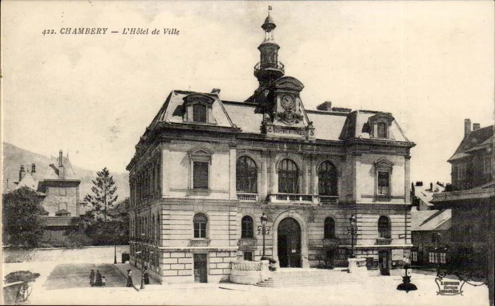 Chambery — O Hotel de Ville — Éditeur K. GouTuscy, n° 422 - Frente