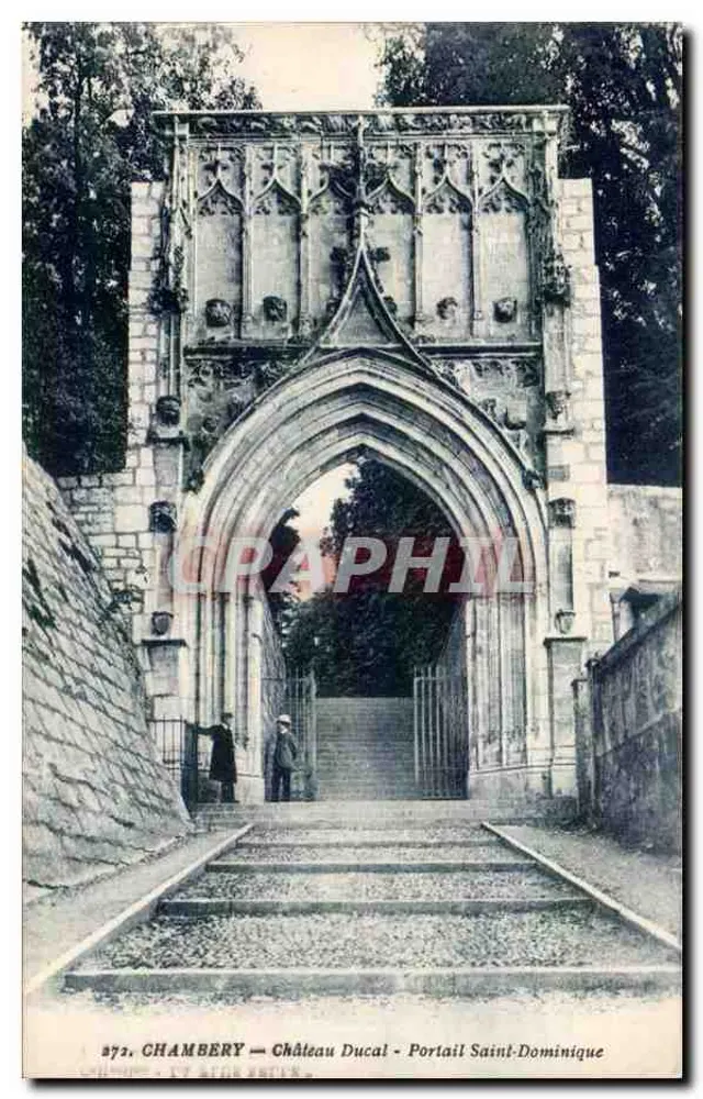 Chambéry — Ducal Castle — Saint-Dominique Gate — 'La Plus Belle' Collection von Migjou, Verlag - Vorderseite