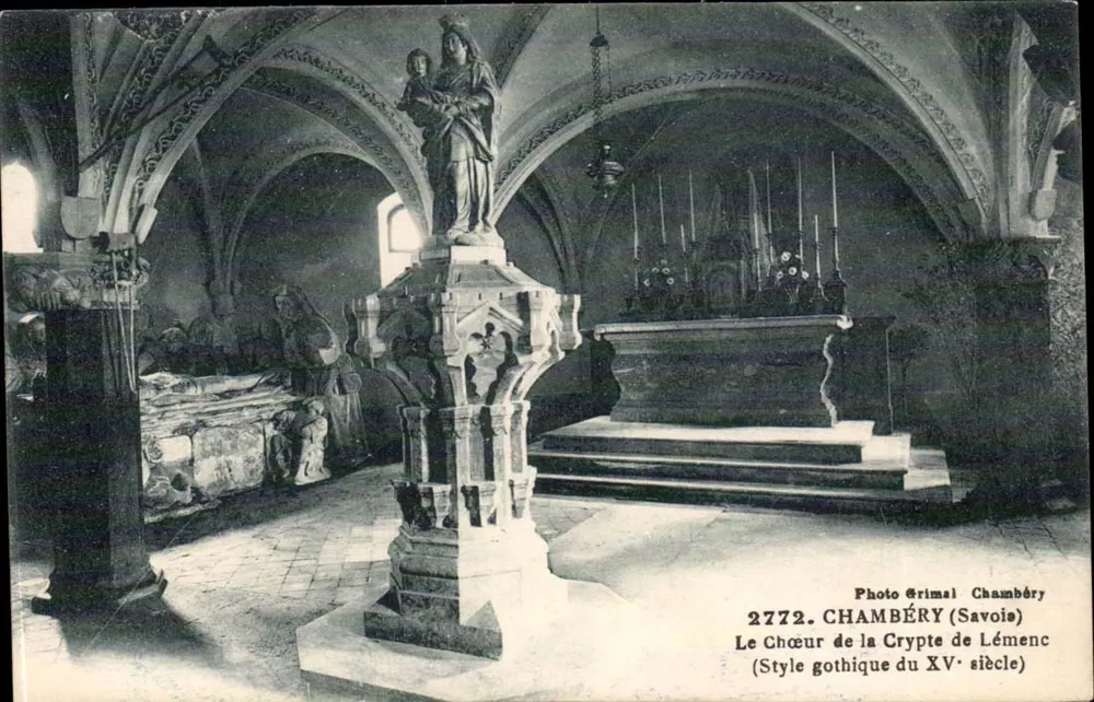 Der Chor der Kapelle von Lémenc — Gotischer Stil des 15. Jahrhunderts — Photo Grimal Chambéry, n° 2772 - Vorderseite