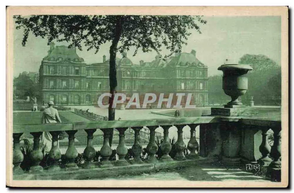 Jardim do Luxemburgo — Palácio do Luxemburgo — Editor S.O. M. Berthiot, n°37 - Frente