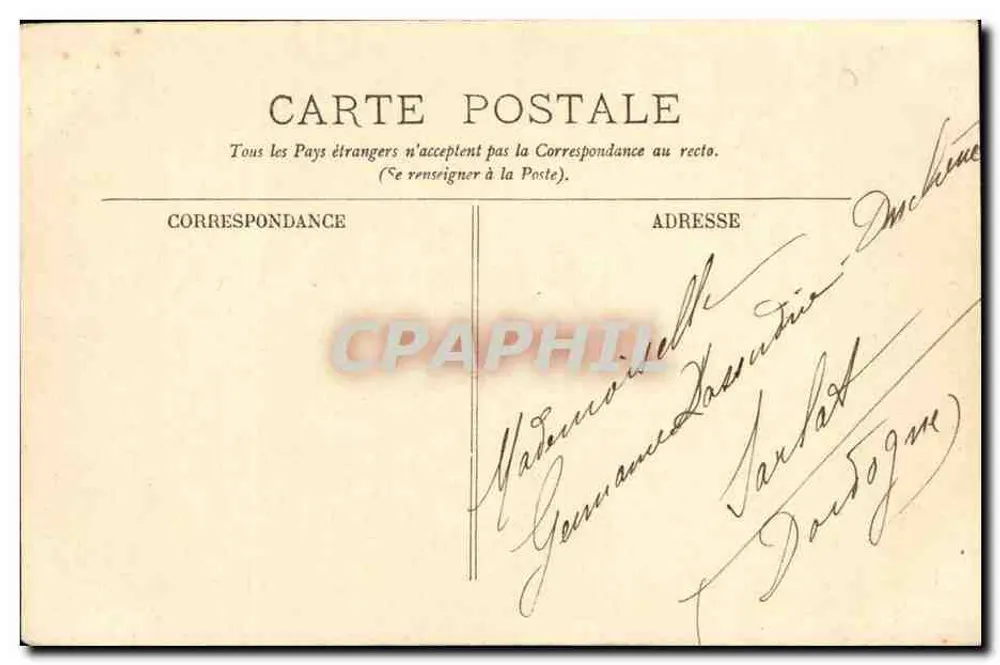 Bordeaux — A Catedral — LL. n° 142 - Verso