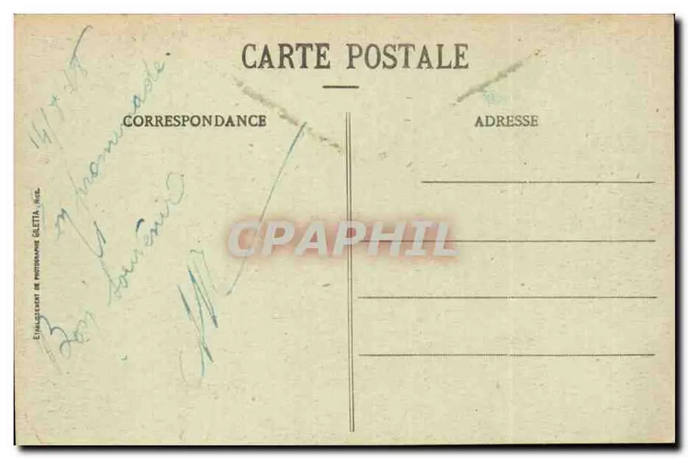 Monte-Carlo - Das Theater und die Terrassen — Edition Giatta, n° 881 - Rückseite