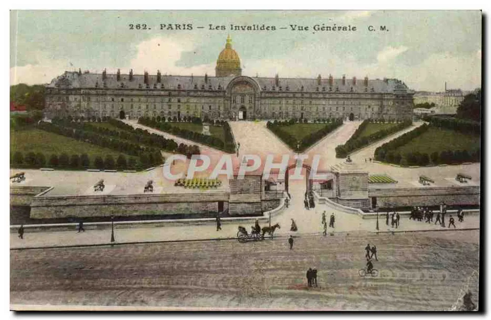 PARIS — Les Invalides — Vista Geral — C.M. n°282 - Frente