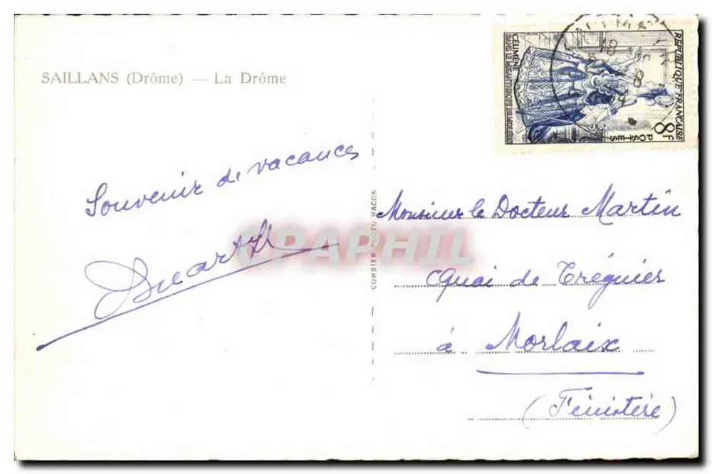 Saillans (Drôme) — La Drôme — Cim - Verso
