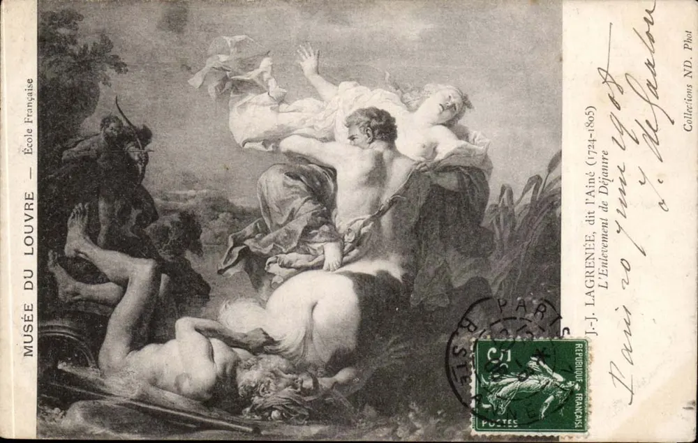 Die Entführung der Dejanira — J.-J. Lagrenée (1724-1805) — Musée du Louvre — Französisch Schule - Vorderseite