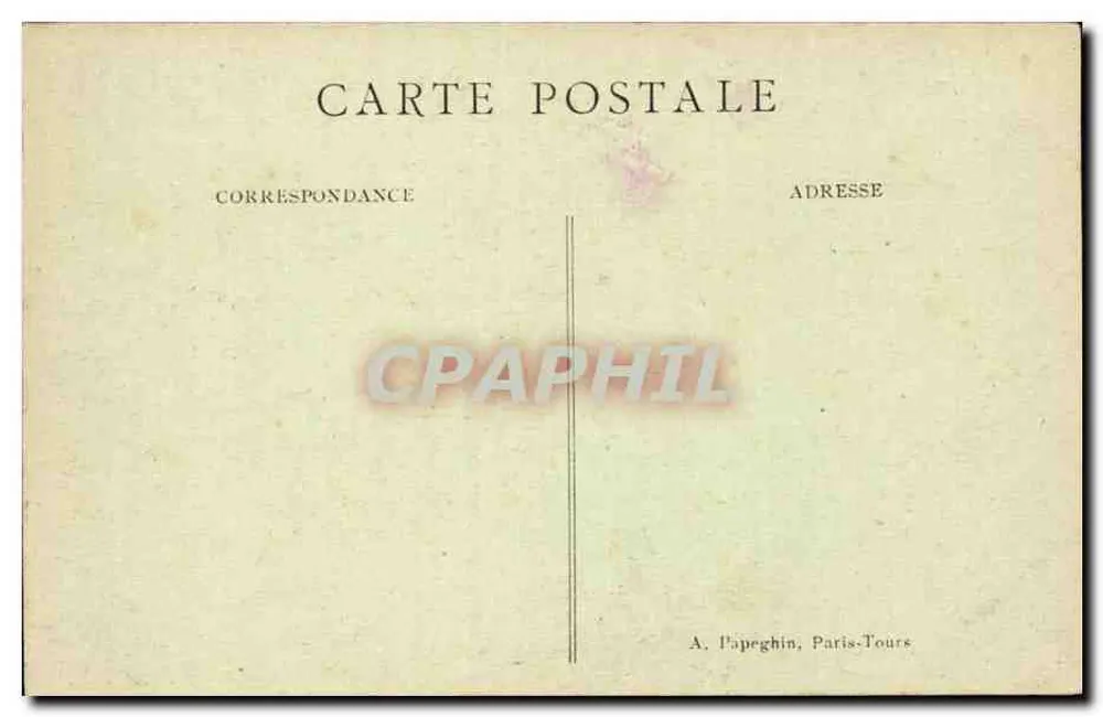 Paris — Der Tuileries-Garten und das Pavillon de Rohan — A. P. - Rückseite