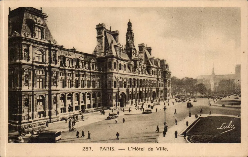 Paris — O Hotel de Ville — Lulus, n° 287 - Frente