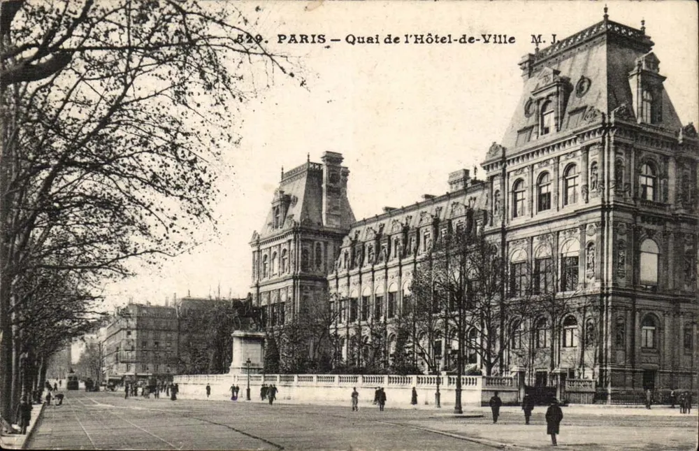 Paris — Quai de l'Hôtel-de-Ville — M. J. — n° 529 - Vorderseite