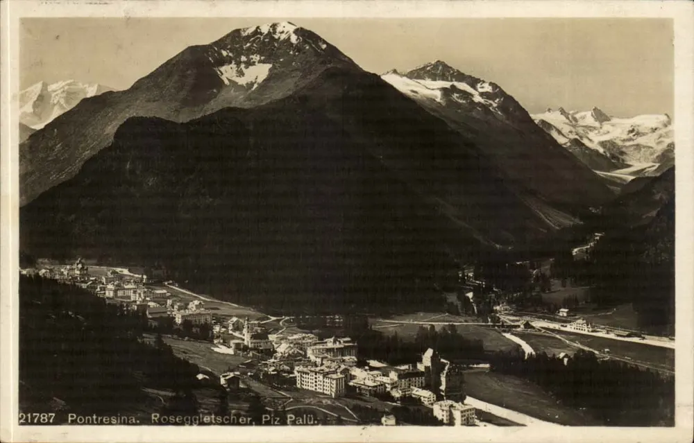 Pontresina — Roseggletscher, Piz Palü — Wehrli Verlag, Z'ch. - Vorderseite