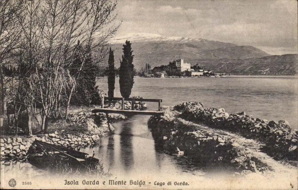 Insel Garda und Monte Baldo - See Garda — Verlag Brunner & C. Mailand, Nr. 2505 - Vorderseite