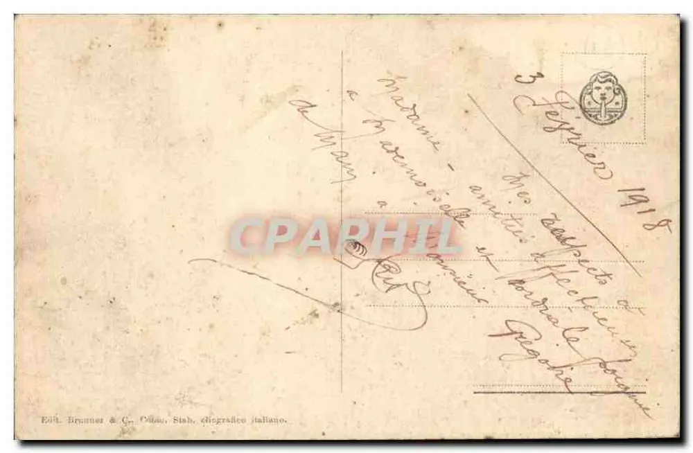 Insel Garda und Monte Baldo - See Garda — Verlag Brunner & C. Mailand, Nr. 2505 - Rückseite