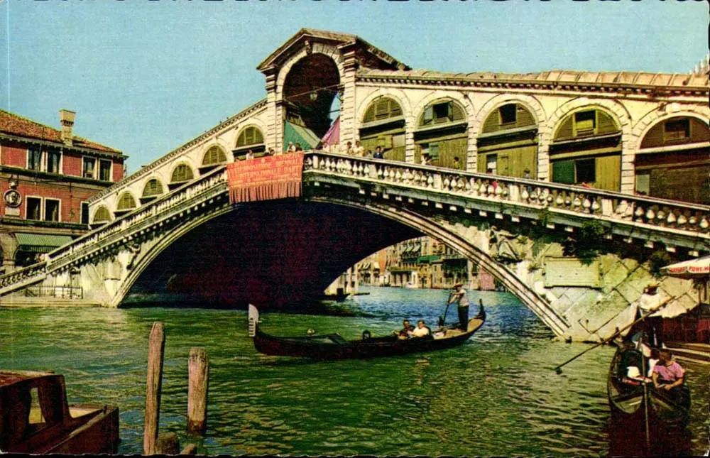 Venedig: Pont du Rialto — Verleger F. Vitrani, Seriennummer nicht sichtbar - Vorderseite