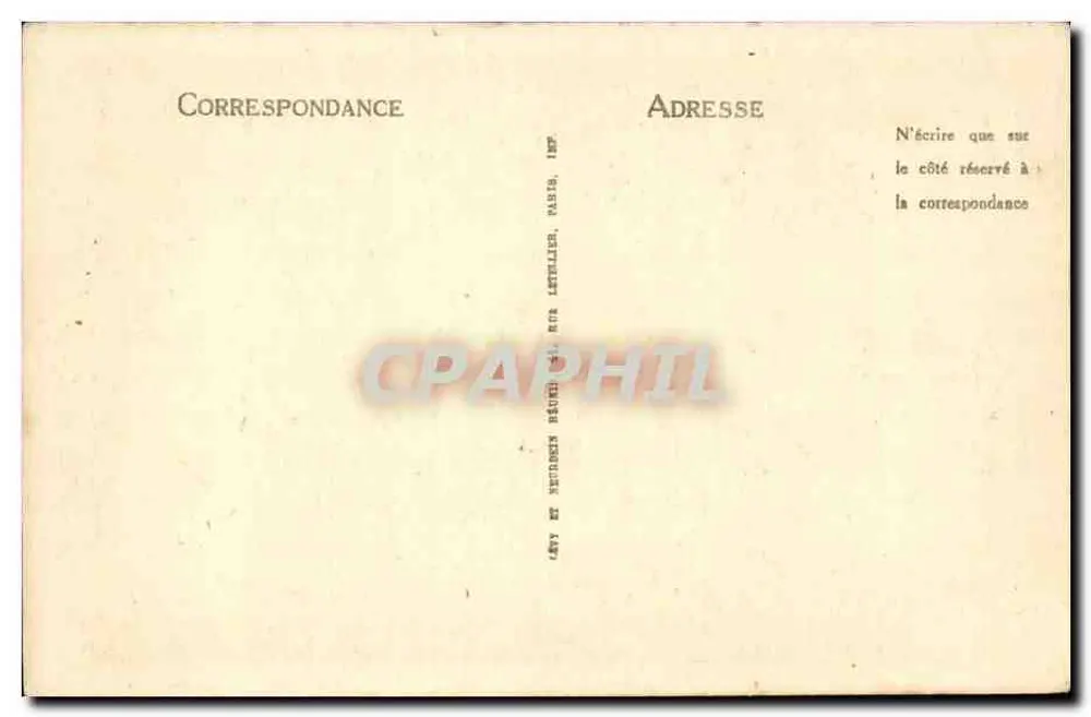 Abadía de San Wandrille — Pabellón Luis XV (Oeste) — llamado de la Naturaleza — LL - Reverso