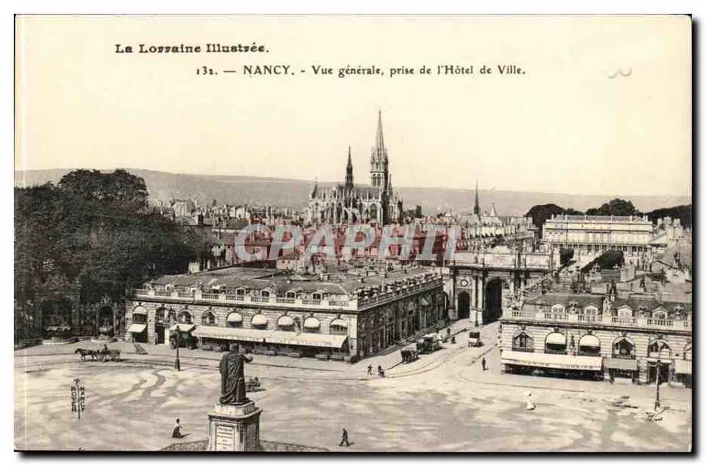 NANCY — Allgemeiner Blick vom Rathaus — La Lorraine Illustrée, n° 132 - Vorderseite