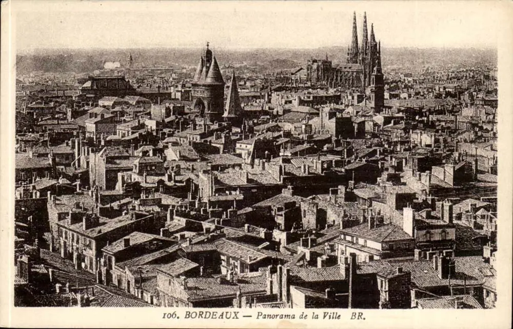 Bordeaux — Panorama da Cidade — Bloc Frères, Bordeaux, n°106 - Frente
