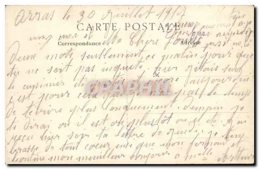 Arras — Altar de Nossa Senhora dos Ardentes — B.D. n°68 - Verso