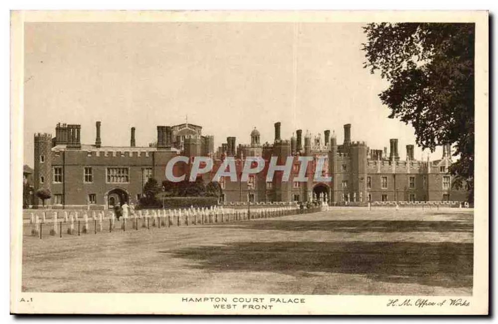 Hampton Court Palace — Westfront — H.M. Office of Wake, Serie A.1 - Vorderseite