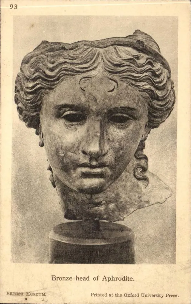 Cabeça em bronze de Afrodite — British Museum — impressa pela University Press de Oxford - Frente