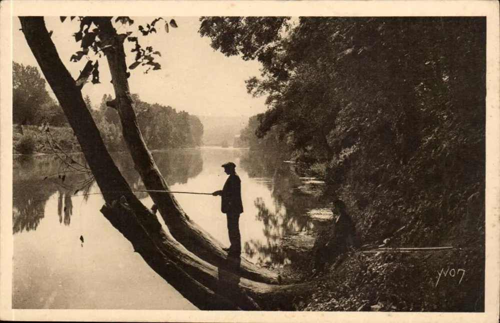 Fischen an den Ufern der Dordogne — Die Region Limousin — Yvon 7 - Vorderseite