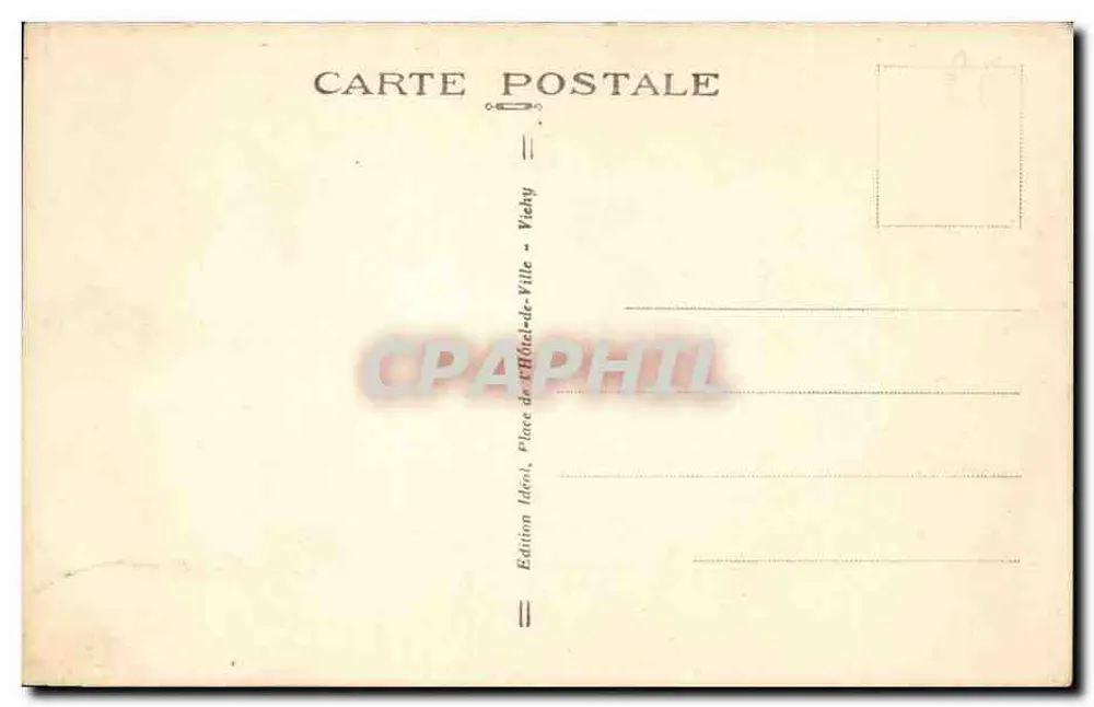 Mont-Dore - Das Thermalbad — Die malerische Auvergne, Nr. 3216, Verlag Idéal - Rückseite
