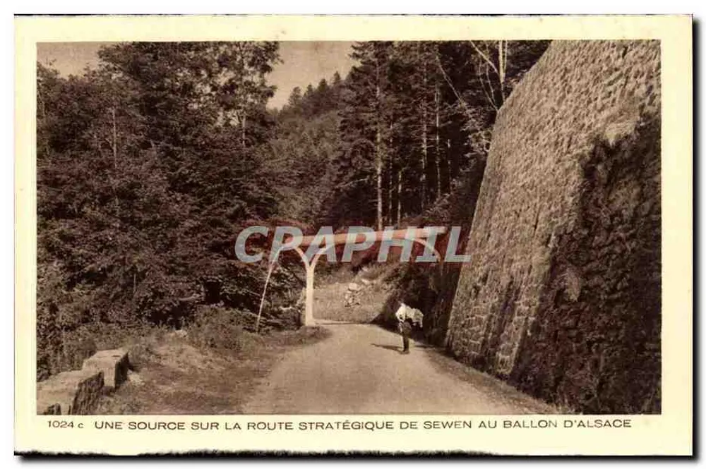 Ein Quellbach auf der strategischen Straße von Sewen zum Ballon d'Alsace — Serie 1024c — Braun & Cie, Druckerei in Dornach - Vorderseite