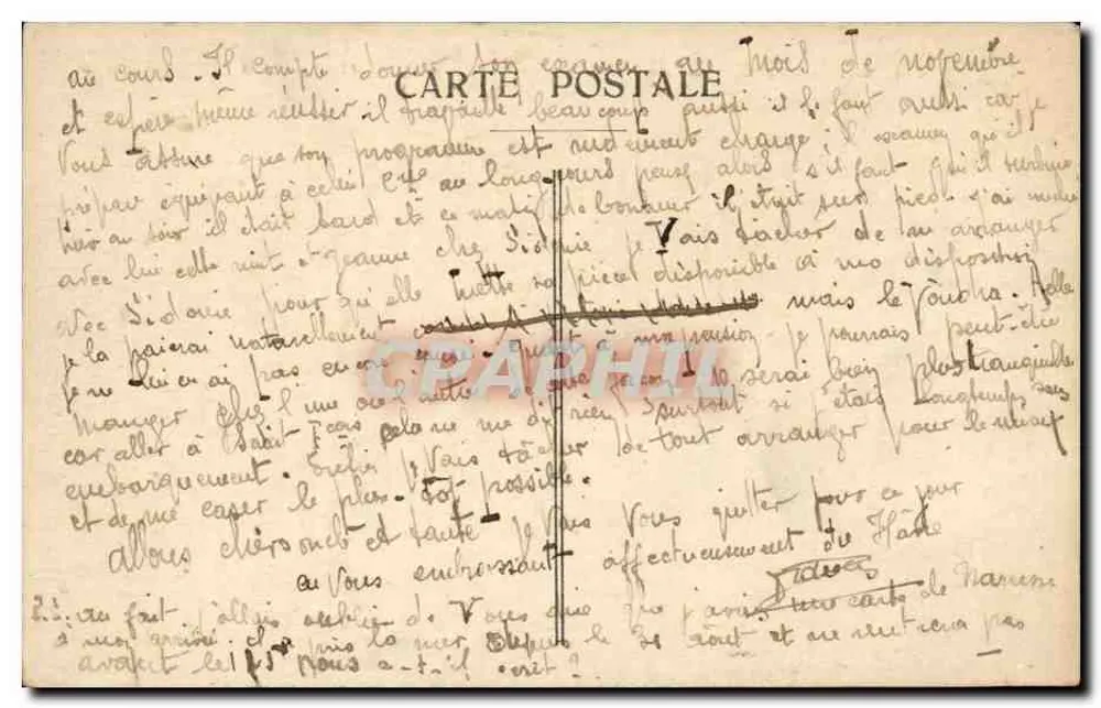 Le Havre — De Bourse en het Tuin — G. F., Le Havre - Achterkant