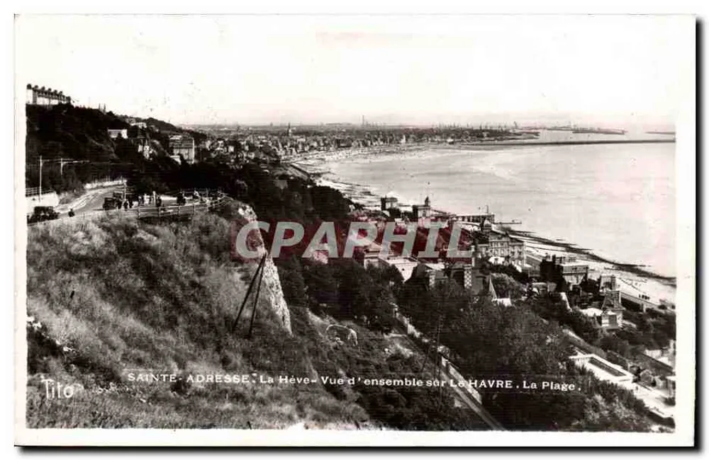 Sainte-Adresse — Überblick über Le Havre. Der Strand — Tito - Vorderseite