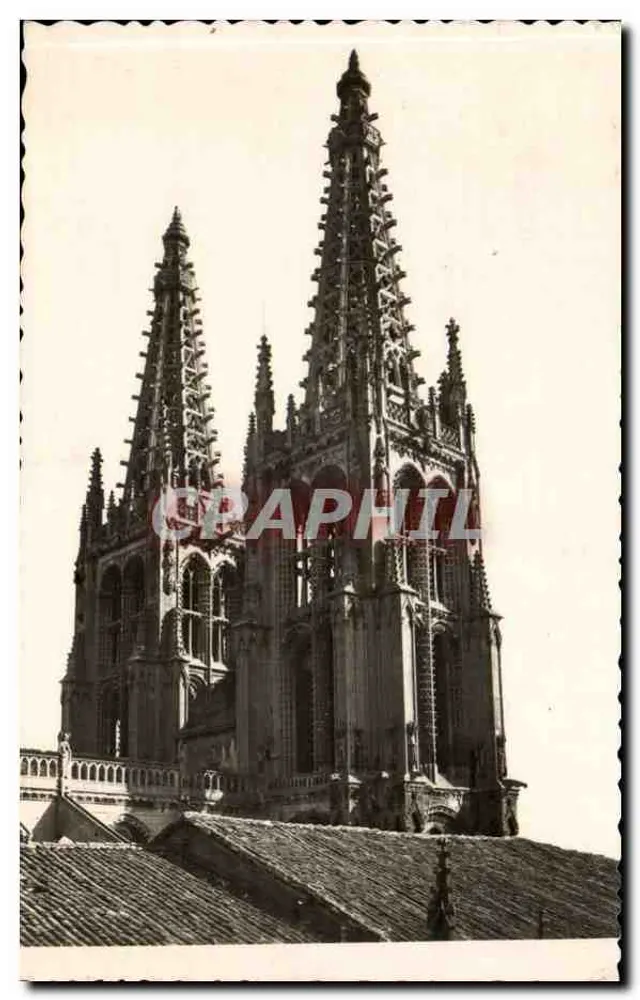 Burgos — Kathedrale. Die Türme. - Vorderseite