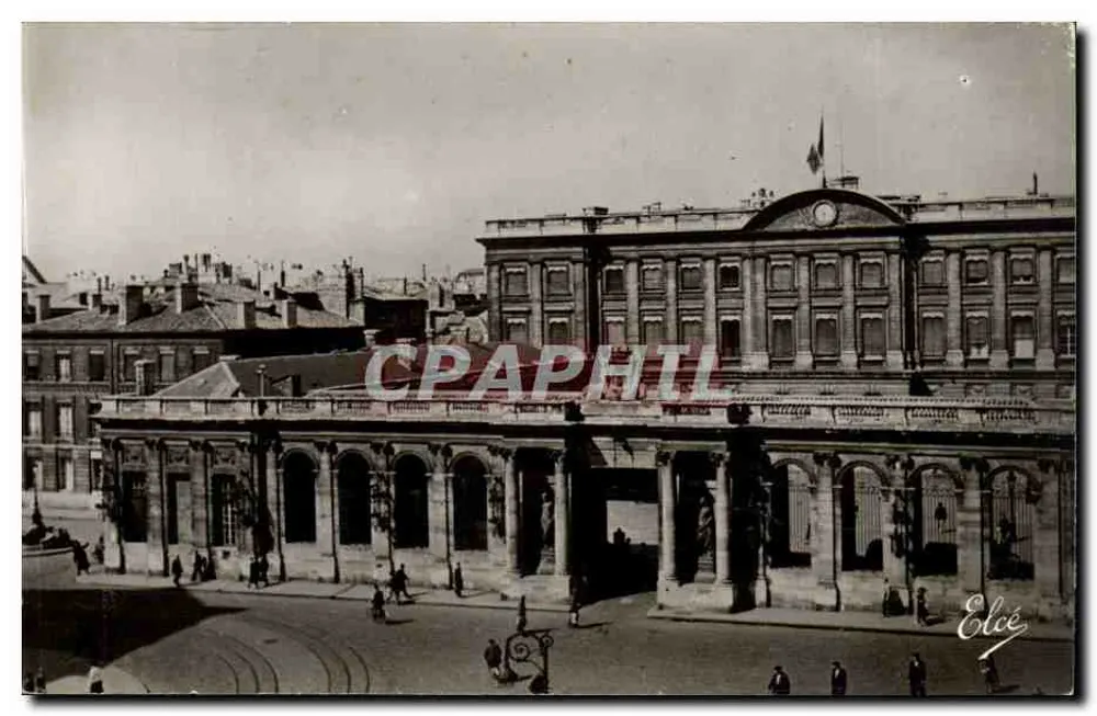 Praça da Bolsa em Bordeaux — Hotel de Ville — Editor Elcée - Frente