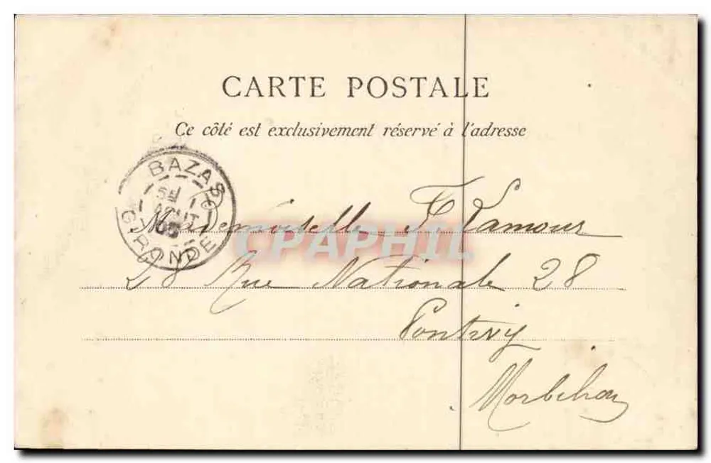 Bordeaux — A Grande Campana — M. D., editor - Verso