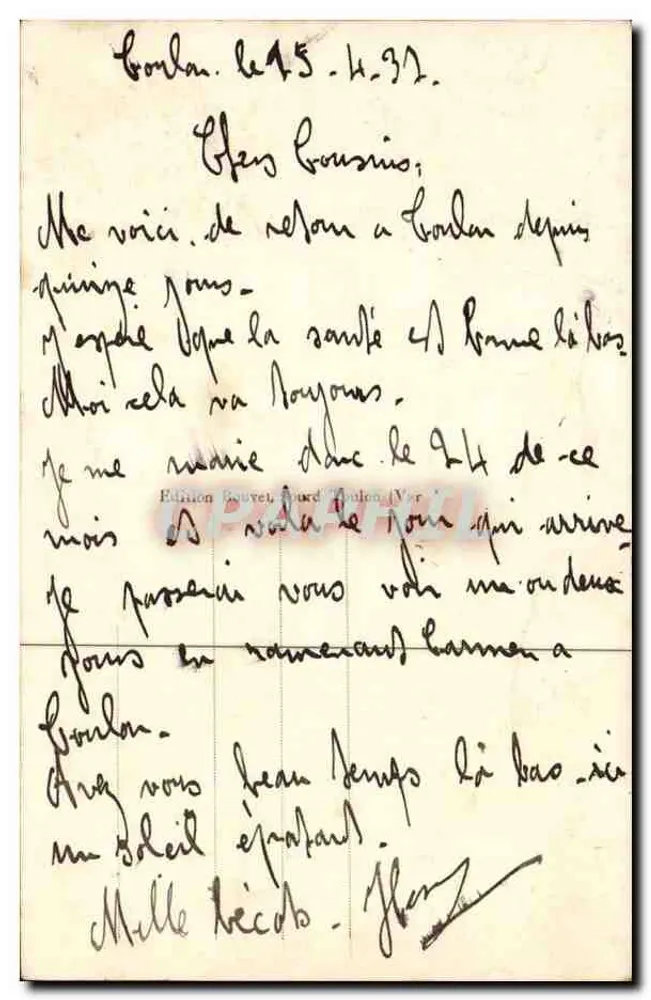 Entorno de Toulon - Cap Brun — CRAPHIL, n°146 - Verso