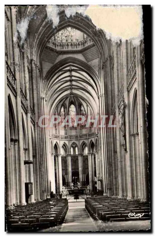 Coutances (Manche) — Interior da Catedral — Combier Fotographe - Frente