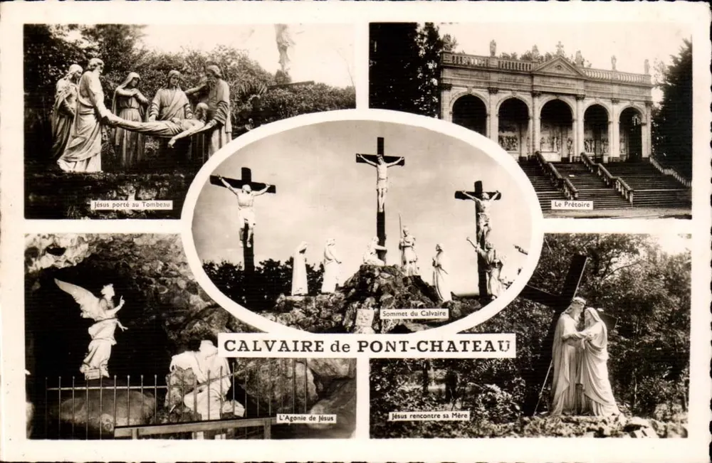 Calvário de Pont-Château — vista panorâmica das cenas bíblicas — Edições Caby - Frente