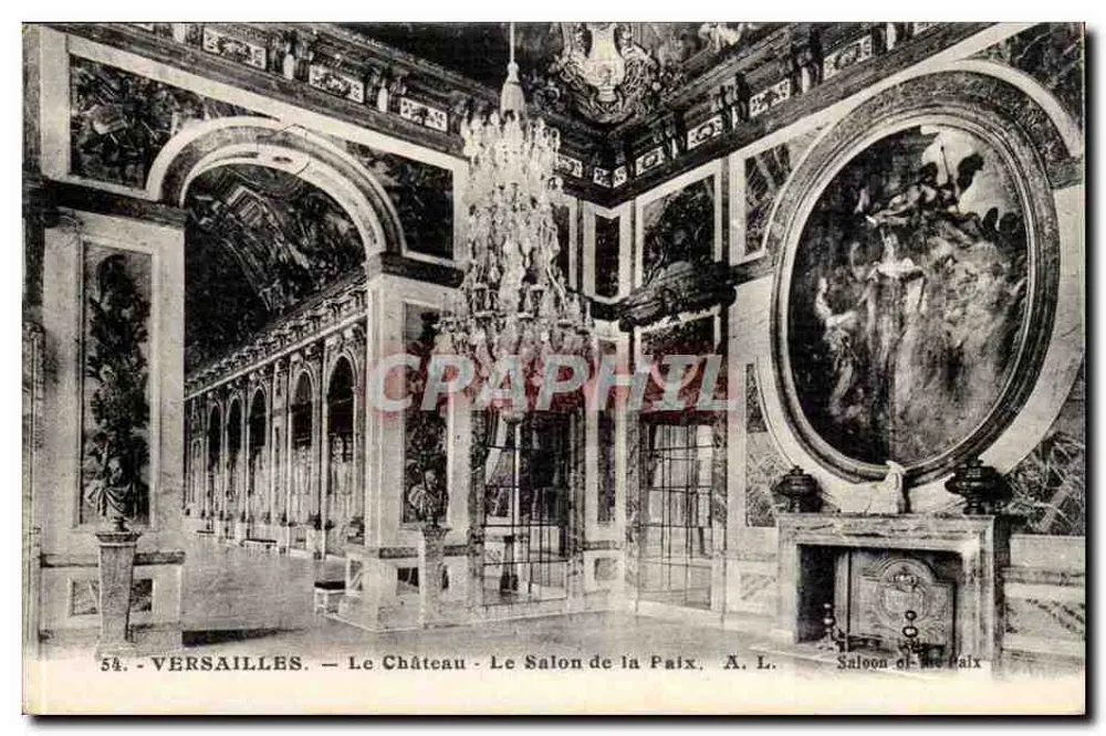 Versailles — Das Schloss — Der Saal des Friedens — A. L. - Vorderseite