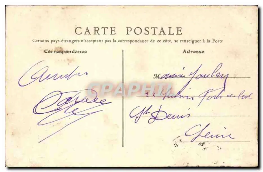 Laval (Mayenne) - Das Krankenhaus, Ansicht vom Kai von Avesnières — B. F., Paris, n°1 - Rückseite
