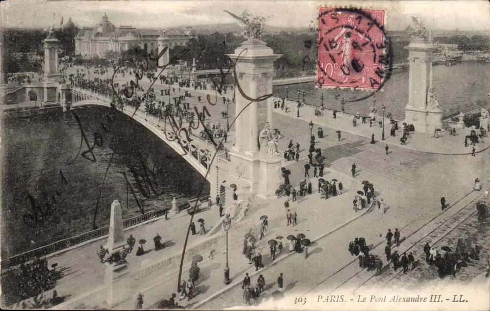 Paris - O Ponte Alexandre III - LL. n°303 - Frente