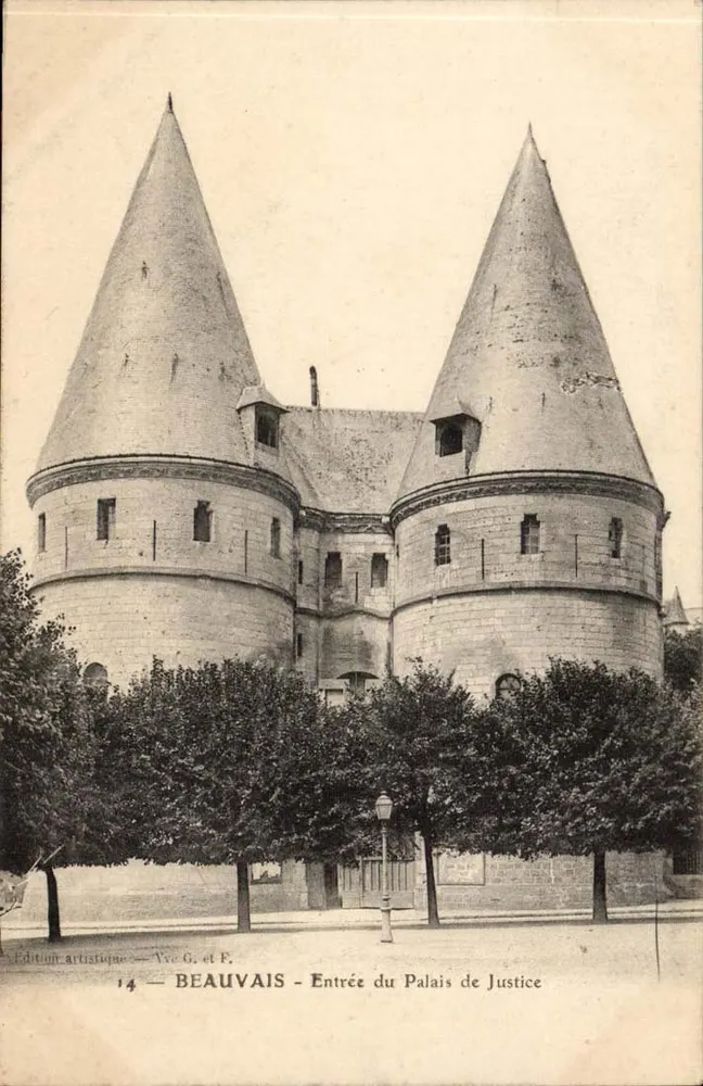 Beauvais — Entrada do Palácio de Justiça — Edição artística, Tvc G. e F., n°14 - Frente