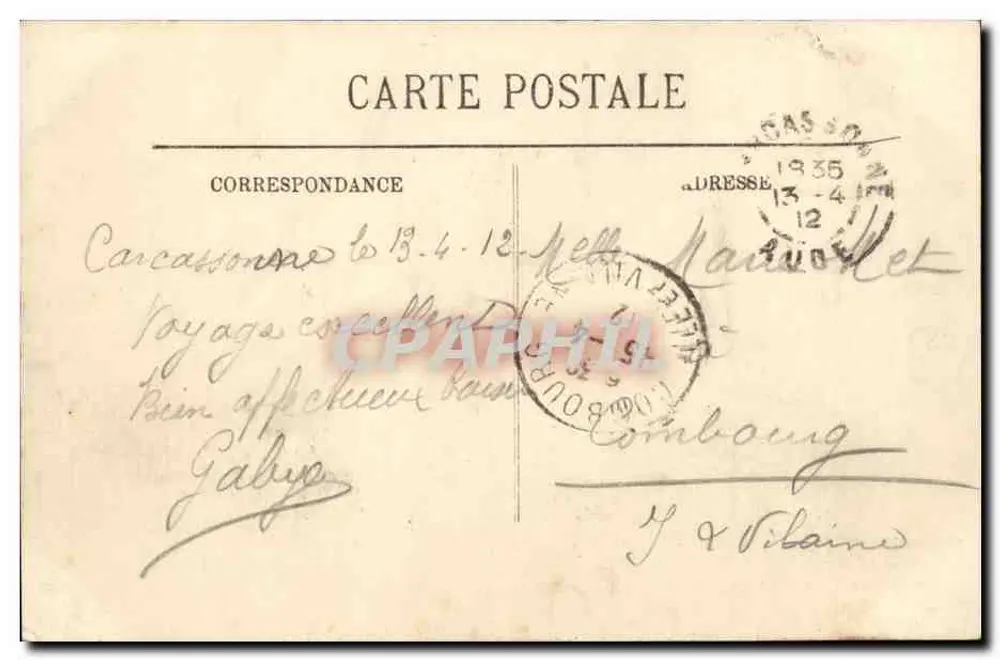Carcassonne (Cidade) — As Altas Lices — LL - Verso