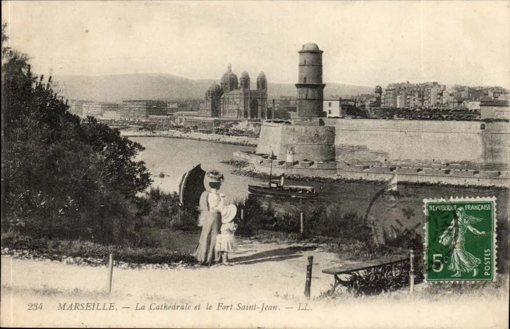 Marseille — Die Kathedrale und das Fort Saint-Jean — LL. n° 234 - Vorderseite