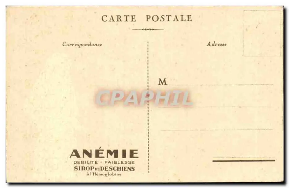 PARIS — Panthéon — Oferecida por Hémoglobine Descbiens - Verso