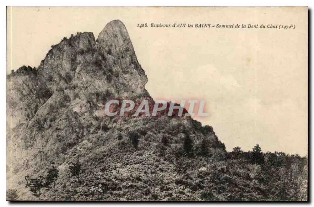 Umgebung von Aix-les-Bains — Gipfel der Dent du Chal (1472 m) — Nr. 1408 - Vorderseite