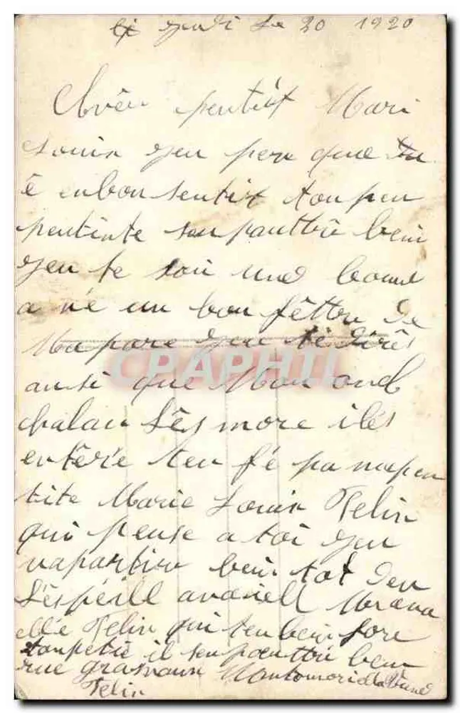 Menino pequeno em traje de marinheiro — Lembrança de bom coração — Editor Flich, n° 7642 - Verso