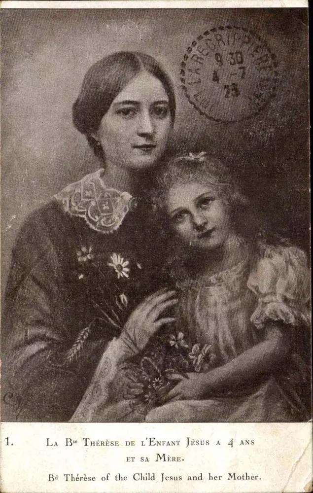 La Béthérèse van het Kind Jezus en haar moeder — 4 jaar — uitgever C. P. R. (n°1) - Voorkant