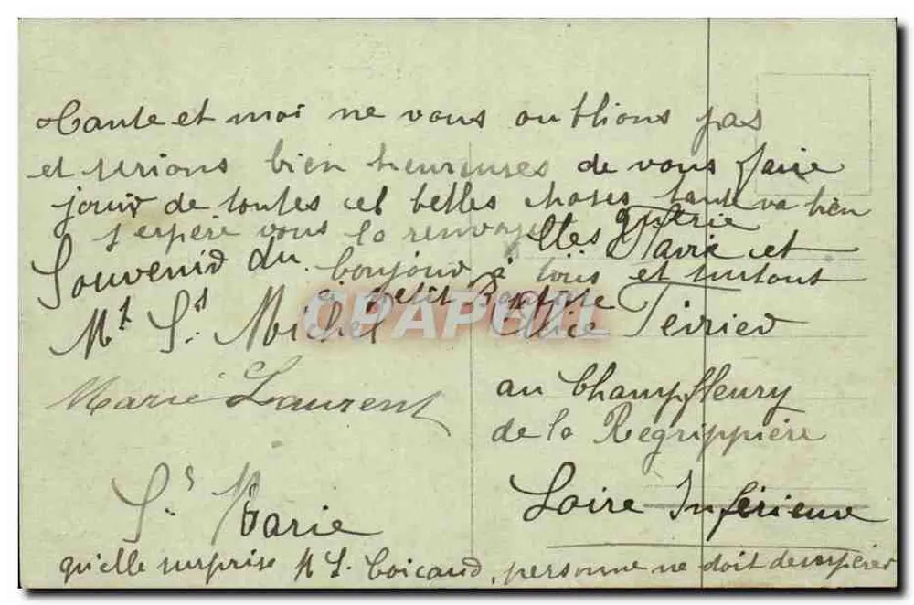 Mont-Saint-Michel — Ansicht von der Digue — J.P.-1. Sonderausgabe in der Abtei - Rückseite