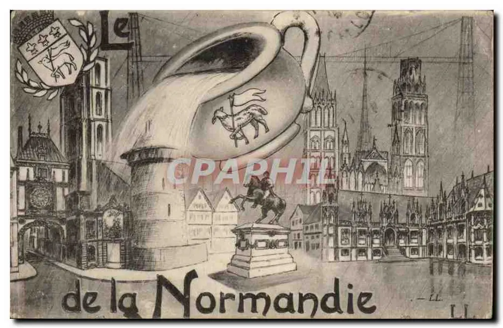 O castelo da Normandia — editor L.L. — número de série não visível - Frente