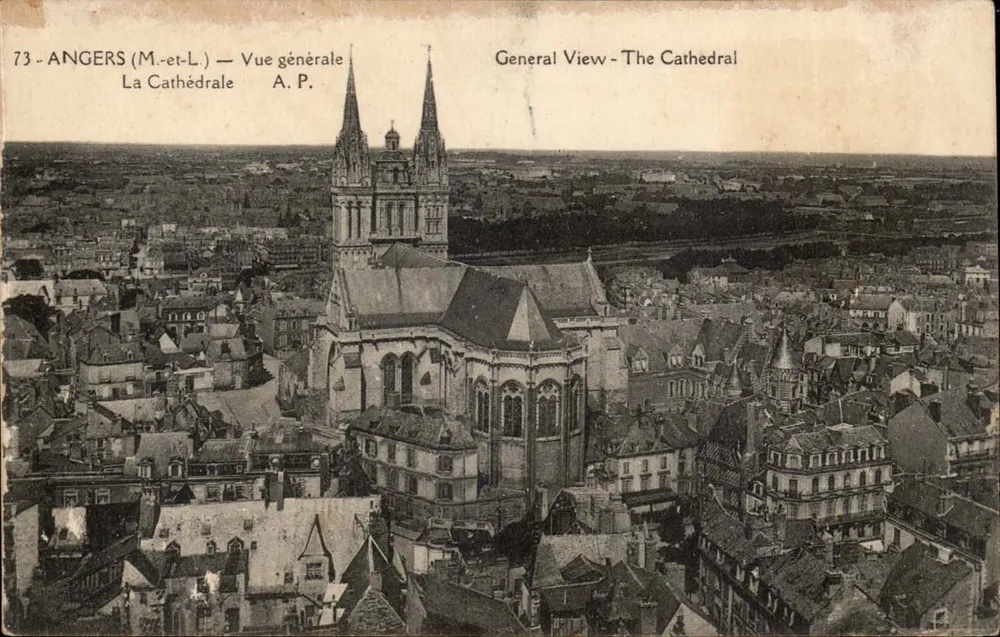 Angers (M.-et-L.) — Vista geral — A Catedral — A.P. - Frente