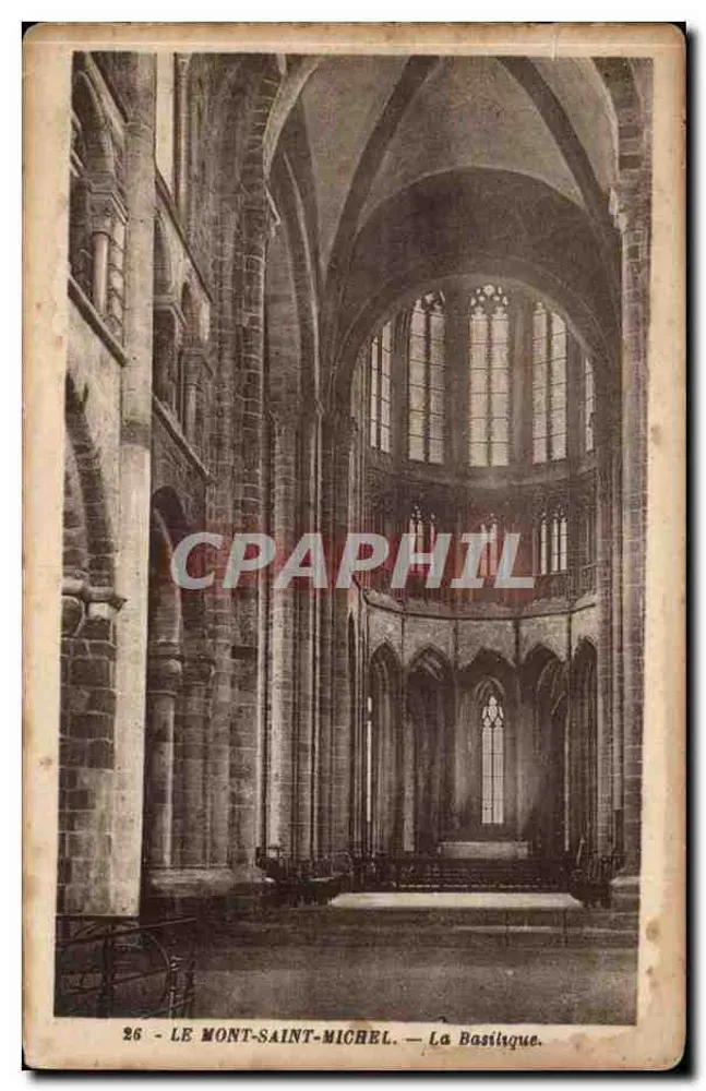 O MONT-SAINT-MICHEL — A Basílica — Edição A. Bernard, n°26 - Frente